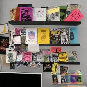 A variety of zines and themes, image provided by Sully from Evergreen Zine Union